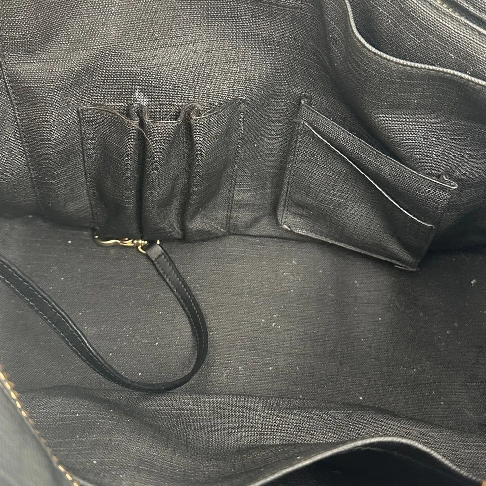 Dagne Dover Elegant Black Legend Signature Tote Bag